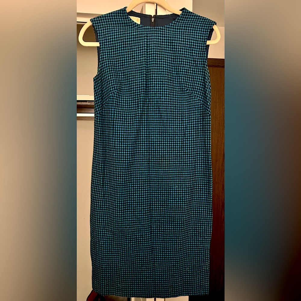 Vintage Pendleton Sleeveless Wool Shift Dress 1960s Soft Wool Plaid Jumper